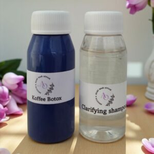 Home koffee botox chemical hair treatment