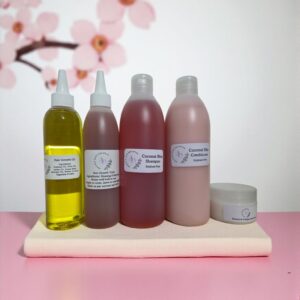 Home coconut bliss growth pack suitable for dry hair, contains rosemary oil.