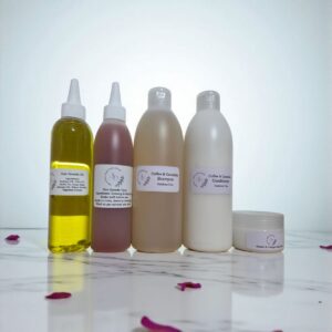coffee & cannabis growth pack suitable for oily hair.