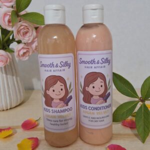 kids argan velvet shampoo & conditioner